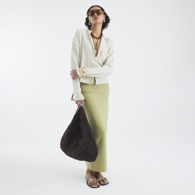 Green Premium Maxi Skirt