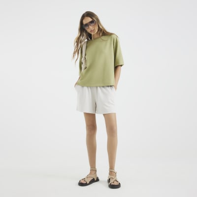 Green Premium Short Sleeve Boxy T-Shirt