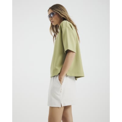 Green Premium Short Sleeve Boxy T-Shirt