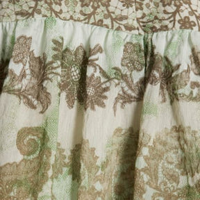 Green Printed Mini Rara Skirt