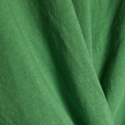 Green Short Sleeve Twist Front T-Shirt