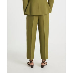 Green Straight Leg Trousers