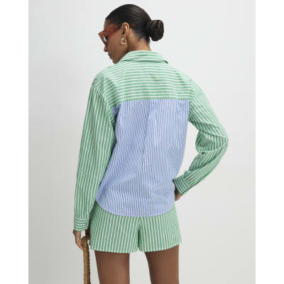 Green Striped Toucan Shirt