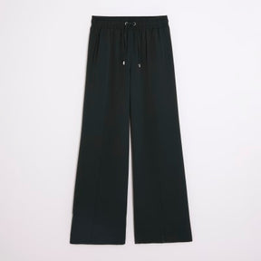 Green Wide Leg Side Striped Joggers