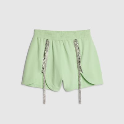 Green Year Zero Embellished Shorts