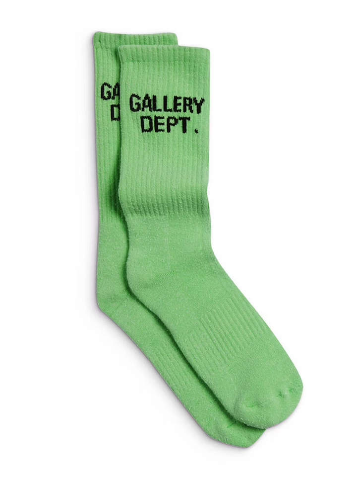 Gallery Dept Clean Socks in Flo Green