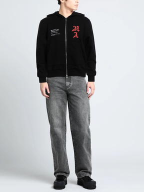Amiri Wes Lang Solar Kings Hoodie in Black