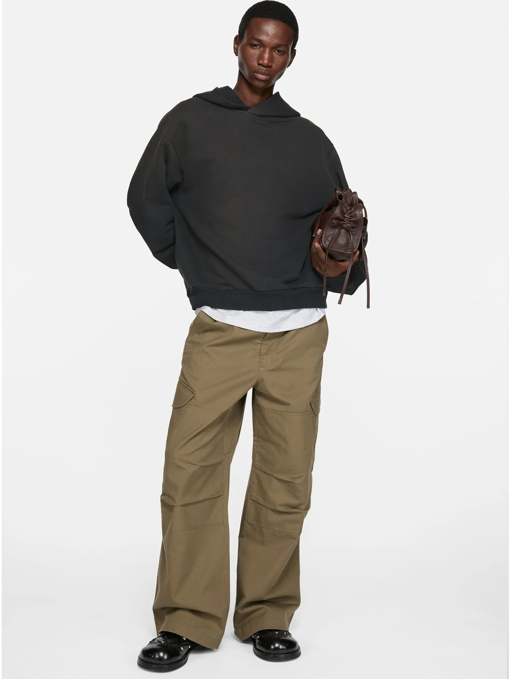 Acne Studios Stockholm Logo Hoodie in Black