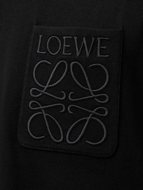 Loewe Tonal Pocket Relaxed Fit T-Shirt in Black