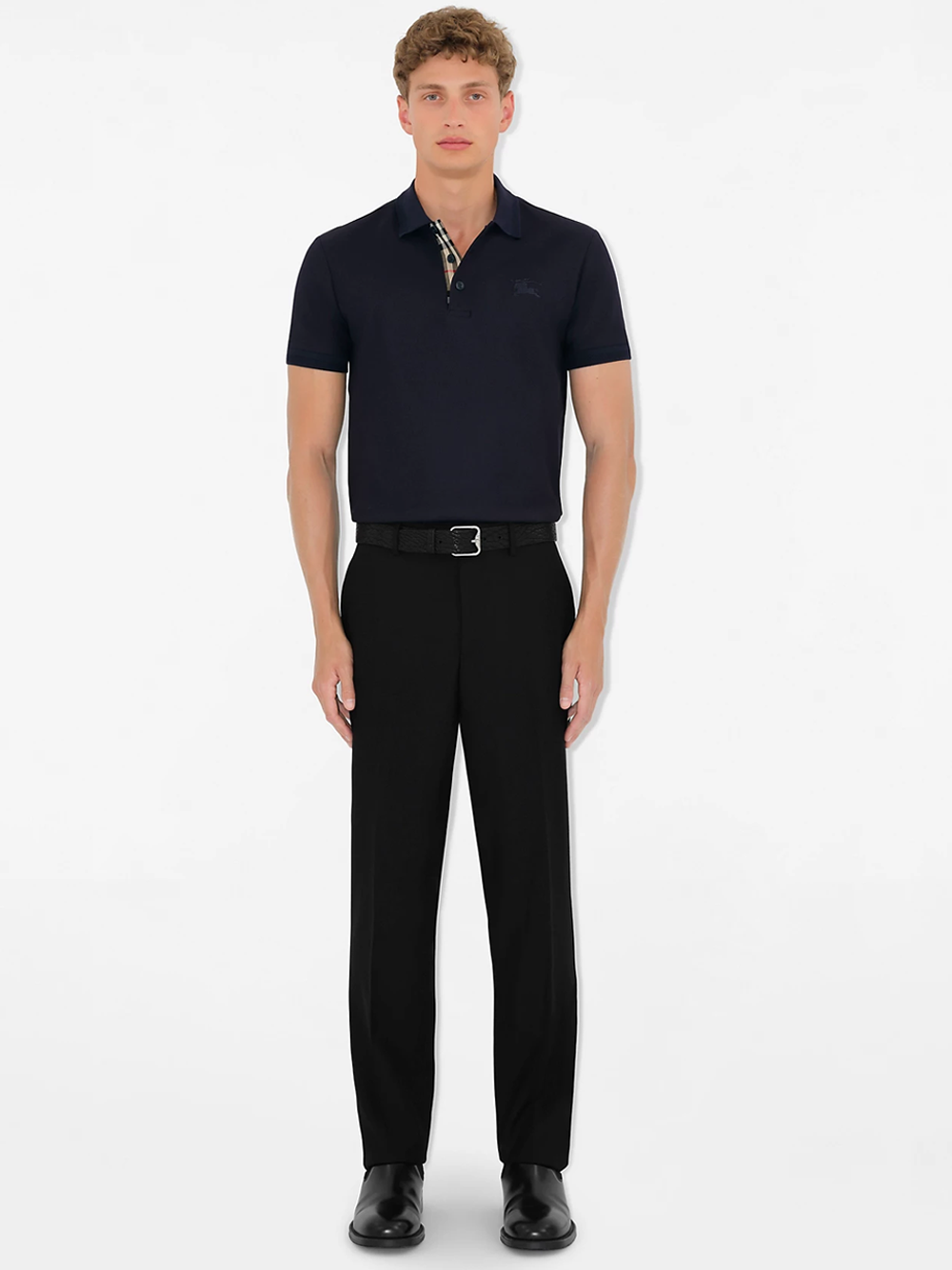 Burberry Eddie EKD Navy Blue Polo Shirt