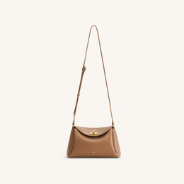 Greta Twist-Lock Crossbody Bag - Brown