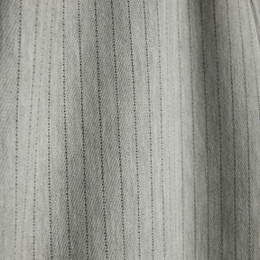 Grey Drawstring Pinstripe Wide Leg Trousers