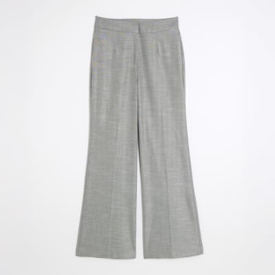 Grey Flared Trousers