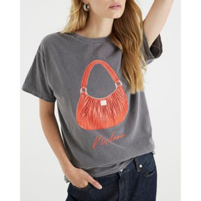 Grey Glitter Milano Bag T-Shirt