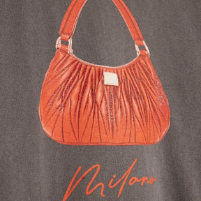 Grey Glitter Milano Bag T-Shirt