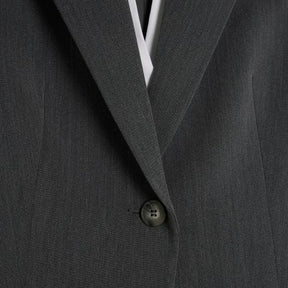 Grey hybrid sleeveless shirt blazer