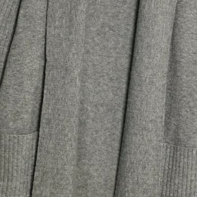 Grey Knitted Maxi Cardigan