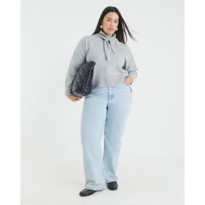 Grey Knitted Neck Tie Jumper