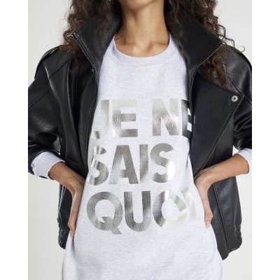 Grey Long Sleeve Je Ne Sais Quoi Sweatshirt