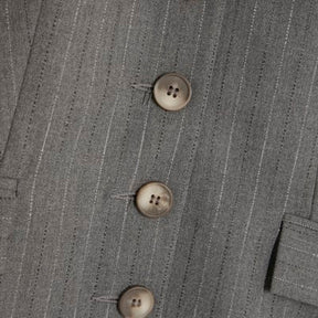 Grey long sleeve Striped Blazer