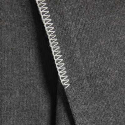 Grey Long Sleeve Whipstitch Sweatshirt