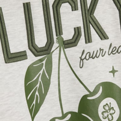 Grey Lucky Clover Sweatshirt