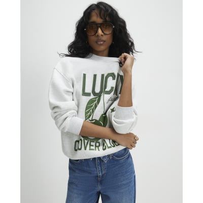 Grey Lucky Clover Sweatshirt