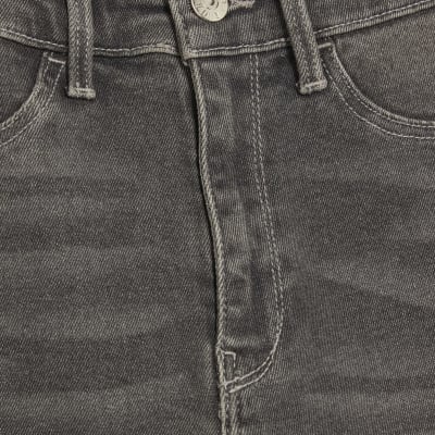 Grey Mid Rise Sculpt Skinny Jeans