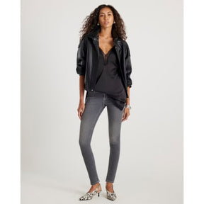 Grey Mid Rise Sculpt Skinny Jeans