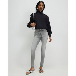 Grey Mid Rise Sculpt Skinny Jeans