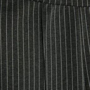 Grey Pinstripe Flared Leg Trousers