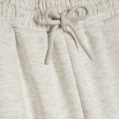 Grey Premium Drawstring Wide Leg Joggers