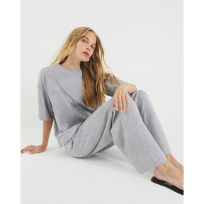 Grey Premium Short Sleeve Boxy Fit T-shirt