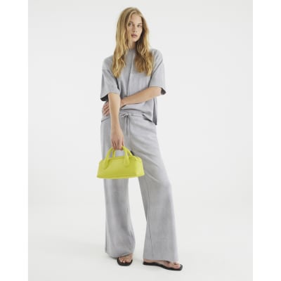 Grey Premium Short Sleeve Boxy Fit T-shirt