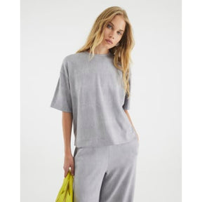 Grey Premium Short Sleeve Boxy Fit T-shirt