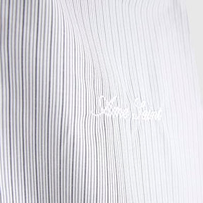 Grey Regular Fit Double Layer Stripe Shirt