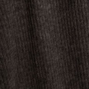 Grey Ribbed Wide Leg Trousers