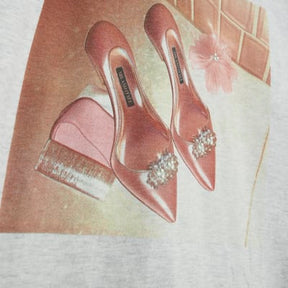 Grey Shoe Photo Graphic T-Shirt