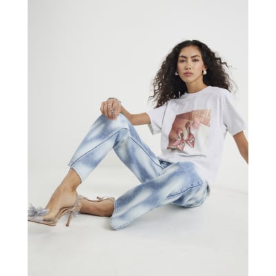 Grey Shoe Photo Graphic T-Shirt