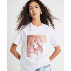 Grey Shoe Photo Graphic T-Shirt
