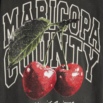 Grey Short Sleeve Arizona Cherry T-shirt