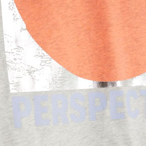 Grey Short Sleeve Foil Circle T-shirt