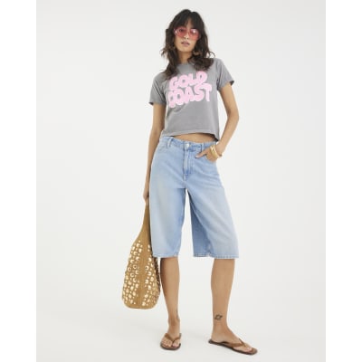 Grey Short Sleeve Gold Coast T-shirt
