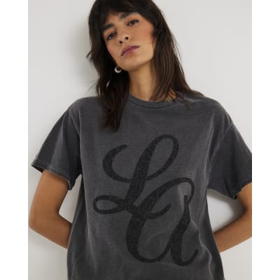 Grey Short Sleeve LA T-shirt