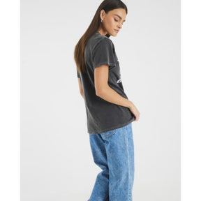 Grey Short Sleeve NYC Lace Print T-shirt