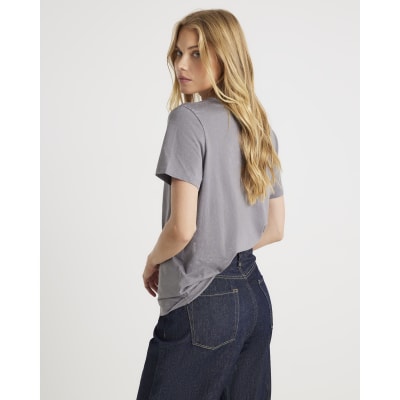 Grey Short Sleeve Oui Mais Non T-shirt