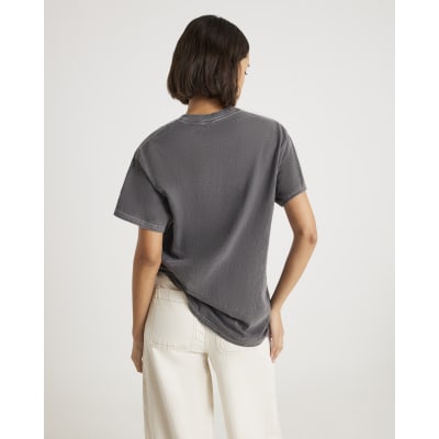 Grey Short Sleeve Panama Foil T-shirt