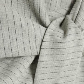 Grey Short Sleeve Pinstripe Tie Detail Top