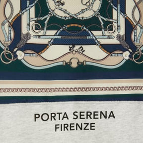 Grey Short Sleeve Scarf Detail T-shirt