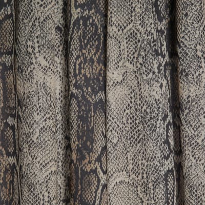 Grey Snake Chiffon Balloon Trousers